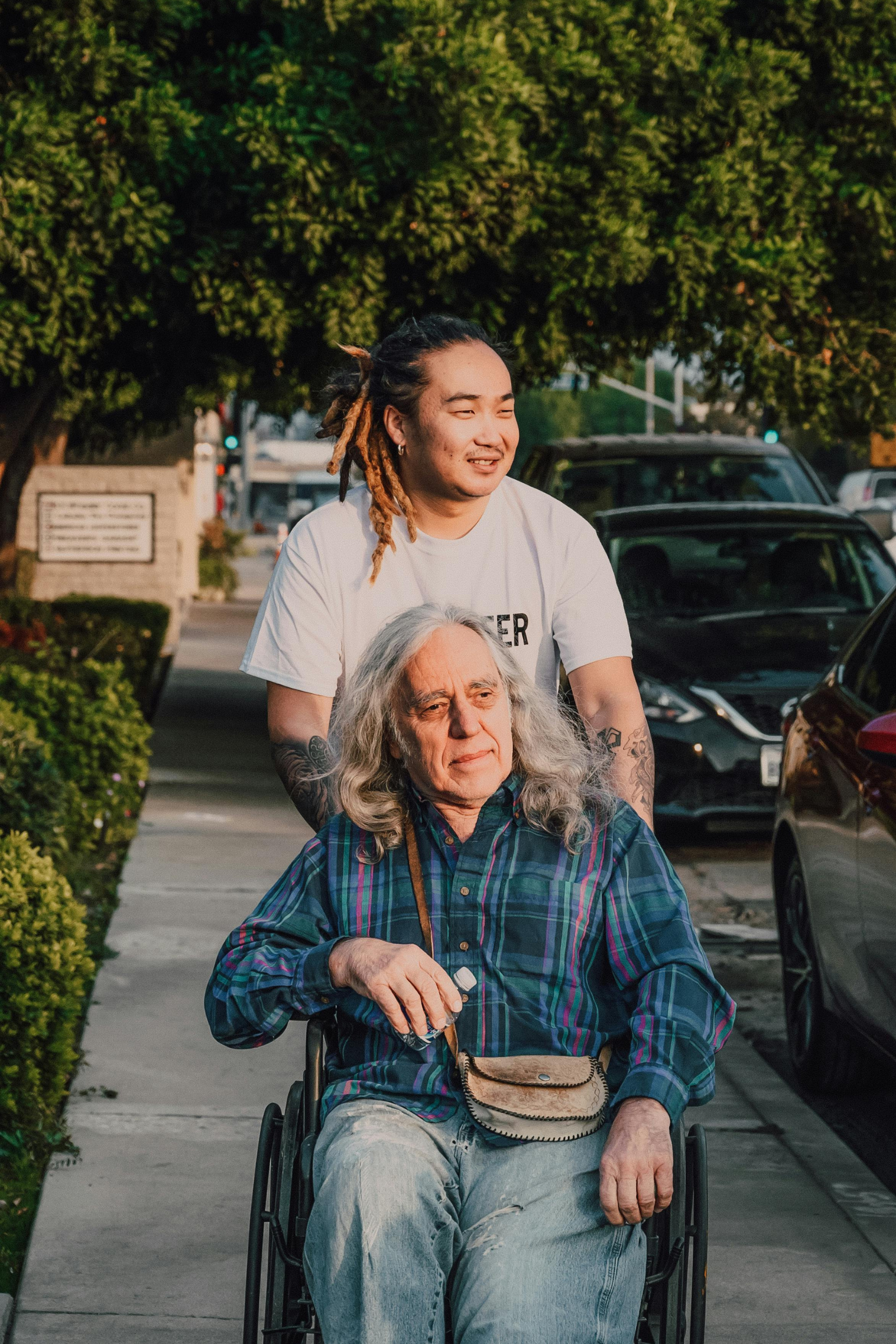 Man providing aged care supports